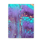 Bespattered Facade Fluid Art Abstract Painting Stretched Matte Canvas Art Prints | Multiple Sizes