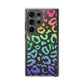 Bespattered Facade Bright Rainbow Leopard Clear Case