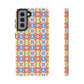 Bespattered Facade Geometric Rainbow Mosaic Tough Case