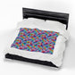 Bespattered Facade Neon Animal Print Velveteen Plush Blanket | 3 Sizes