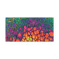 Bespattered Facade Neon Butterfly Stretched Matte Canvas Art Prints | Multiple Sizes