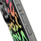 Bespattered Facade Bright Rainbow Leopard Clear Case