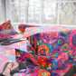 Bespattered Facade Colorful Circles Wrapping Paper | Three Sizes | Glossy or Matte
