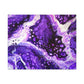 Bespattered Facade Purple Haze Stretched Matte Canvas Art Prints | Multiple Sizes