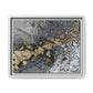 Bespattered Facade You're Golden Framed Canvas Art Print | 3 Frame Colors | Multiple Sizes