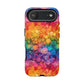 Bespattered Facade Rainbow Ink Circles Tough Case