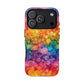 Bespattered Facade Rainbow Ink Circles Tough Case