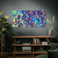 Bespattered Facade Fluid Art Abstract Painting Stretched Matte Canvas Art Prints | Multiple Sizes