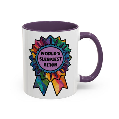 Bespattered Facade "World's Sleepiest B*tch" Rainbow Mug | 8 Colors | 11oz or 15oz