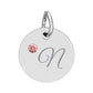 CUSTOM Birthstone Circle Charm — Personalized Initial Necklace Pendant