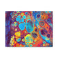 Bespattered Facade Fluid Art Abstract Painting Stretched Matte Canvas Art Prints | Multiple Sizes