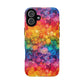 Bespattered Facade Rainbow Ink Circles Tough Case
