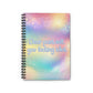 Bespattered Facade Rainbow "Dear Past Self" Spiral Notebook - Lined Pages