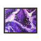 Bespattered Facade Purple Haze Framed Canvas Art Print | 3 Frame Colors | Multiple Sizes