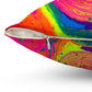 Bespattered Facade Tasty Neons Square Throw Pillow | 4 Sizes