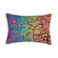 Bespattered Facade Neon Goodness Lumbar Throw Pillow