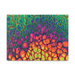Bespattered Facade Neon Butterfly Stretched Matte Canvas Art Prints | Multiple Sizes