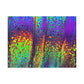 Bespattered Facade Neon Lava Stretched Matte Canvas Art Prints | Multiple Sizes