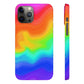 Bespattered Facade Rainbow Heat Map Snap Case