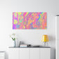 Bespattered Facade Fluid Art Abstract Painting Stretched Matte Canvas Art Prints | Multiple Sizes