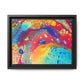 Bespattered Facade Rainbow Galaxy Framed Canvas Art Print | 3 Frame Colors | Multiple Sizes