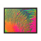 Bespattered Facade Neon Puddle Framed Canvas Art Print | 3 Frame Colors | Multiple Sizes
