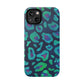 Bespattered Facade Emerald Leopard Impact-Resistant Case
