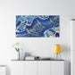 Bespattered Facade Fluid Art Abstract Painting Stretched Matte Canvas Art Prints | Multiple Sizes