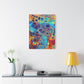 Bespattered Facade Fluid Art Abstract Painting Stretched Matte Canvas Art Prints | Multiple Sizes