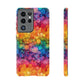 Bespattered Facade Rainbow Ink Circles Tough Case