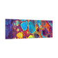 Bespattered Facade Fluid Art Abstract Painting Stretched Matte Canvas Art Prints | Multiple Sizes
