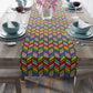 Bespattered Facade Rainbow Chevrons Table Runner (2 sizes)