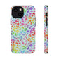 Bespattered Facade Bright Rainbow Leopard Impact-Resistant Case