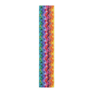 Bespattered Facade Rainbow Mosaic Table Runner (2 sizes)