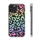 Bespattered Facade Pastel Rainbow Leopard Clear Case