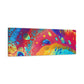 Bespattered Facade Rainbow Galaxy Stretched Matte Canvas Art Prints | Multiple Sizes