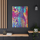 Bespattered Facade Fluid Art Abstract Painting Stretched Matte Canvas Art Prints | Multiple Sizes