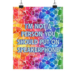 Bespattered Facade "Speakerphone" Giclée Archival Matte Paper Prints