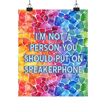 Bespattered Facade "Speakerphone" Giclée Archival Matte Paper Prints