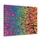Bespattered Facade Neon Goodness Stretched Matte Canvas Art Prints | Multiple Sizes