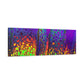Bespattered Facade Neon Lava Stretched Matte Canvas Art Prints | Multiple Sizes