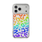 Bespattered Facade Watercolor Rainbow Leopard MagSafe Clear Impact Case