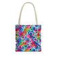 Bespattered Facade Neon Animal Print Eco-Friendly Carryall Tote Bag