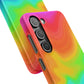 Bespattered Facade Rainbow Heat Map Snap Case