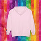 Bespattered Facade Rainbow LGBTQ+ Pride Embroidered Full-Zip Hoodie