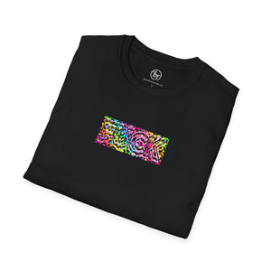 Bespattered Facade Everyone's Favorite Word Rainbow Leopard Unisex Softstyle T-Shirt