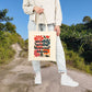 Bespattered Facade Rainbow "Come With Me and You'll See..." Canvas Tote Bag Reusable Carryall