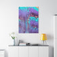 Bespattered Facade Fluid Art Abstract Painting Stretched Matte Canvas Art Prints | Multiple Sizes