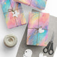 Bespattered Facade Pastel Dreams Wrapping Paper | Three Sizes | Glossy or Matte