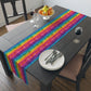 Bespattered Facade Rainbow Stripes Table Runner (2 sizes)
